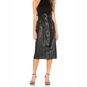 Tularosa faux leather skirt NWOT